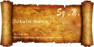 Szkala Menta névjegykártya